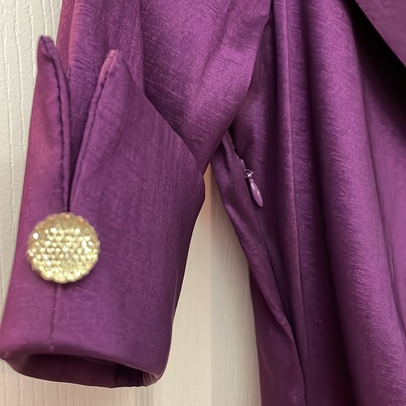 Joseph Ribkoff purple dress size 4 - Picture 3 of 5